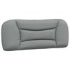 vidaXL Coussin de tête de lit Hvar gris clair 100 cm tissu