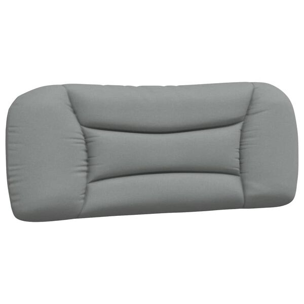 vidaXL Coussin de tête de lit Hvar gris clair 100 cm tissu