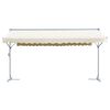 vidaXL Auvent sur pied 600 x 300 cm Cr&egrave;me