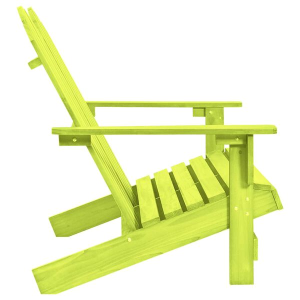 vidaXL Chaise de jardin Adirondack 2 places bois de sapin massif vert