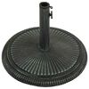 vidaXL Socle de parasol Vert 45x45x30 cm Fonte