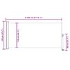 vidaXL Auvent latéral rétractable de patio 120 x 300 cm Blanc cassé