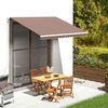 vidaXL Tissu de remplacement pour auvent Marron 3,5x2,5 m