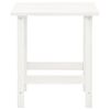 vidaXL Chaise de jardin Adirondack avec table Bois de sapin Blanc
