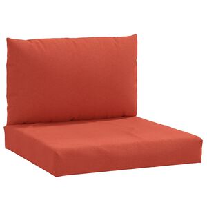 vidaXL Coussins de palette lot de 2 rouge mélangé tissu