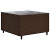 vidaXL Salon de jardin avec coussins 7 pcs marron r&eacute;sine tress&eacute;e
