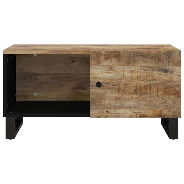 vidaXL Table basse 80x50x40 cm Bois de manguier solide et d'ing&eacute;nierie