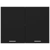 vidaXL Armoire suspendue "Lyon" Noir 80 x 31 x 60 cm Bois d'ing&eacute;nierie