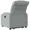 vidaXL Fauteuil inclinable de massage électrique gris clair tissu