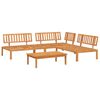 vidaXL Salon palette de jardin 4 pcs bois d'acacia massif