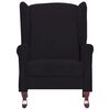 vidaXL Fauteuil inclinable noir tissu