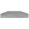 vidaXL Panneaux de biblioth&egrave;que 8 pcs Gris b&eacute;ton 40x10x1,5cm Agglom&eacute;r&eacute;