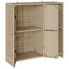 vidaXL Armoire de rangement avec &eacute;tag&egrave;re Beige 100 x 36 x 102 cm Rotin