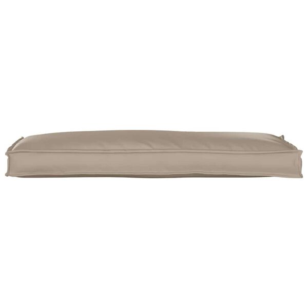 vidaXL Coussin Taupe 110 x 40 x 8 cm Tissu Oxford