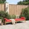 vidaXL Banc de jardin avec coussin marron résine tressée et acacia