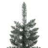 vidaXL Sapin de No&euml;l artificiel mince avec support Vert 120 cm PVC