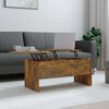 vidaXL Table basse Ch&ecirc;ne fum&eacute; 102x50,5x46,5 cm Bois d'ing&eacute;nierie