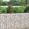 vidaXL Lits sur&eacute;lev&eacute;s en gabion 3 pcs 30x30x100 cm Fer