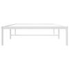 vidaXL Cadre de lit métal sans matelas blanc 100x190 cm