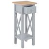 vidaXL Table d'appoint Gris 27 x 27 x 65,5 cm Bois
