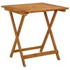 vidaXL Table pliable de jardin 70x70x75 cm Bois d'acacia massif