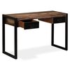 vidaXL Bureau avec 2 tiroirs Bois de r&eacute;cup&eacute;ration massif 120x50x76 cm