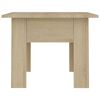 vidaXL Table basse chêne sonoma 55x55x42 cm bois d'ingénierie