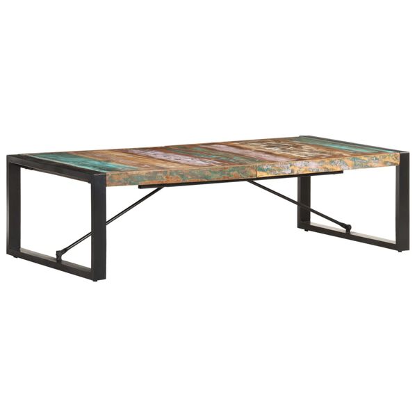 vidaXL Table basse 140x70x40 cm Bois de r&eacute;cup&eacute;ration solide