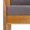 vidaXL Salon de jardin 5 pcs avec coussins Bois d'acacia solide