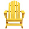 vidaXL Chaise à bascule de jardin Adirondack bois de sapin jaune