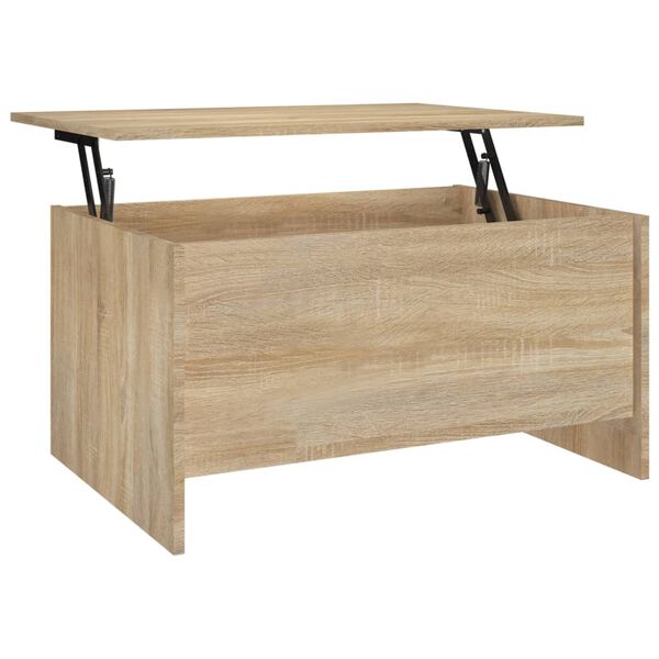 vidaXL Table basse chêne sonoma 80x55,5x41,5 cm bois d'ingénierie
