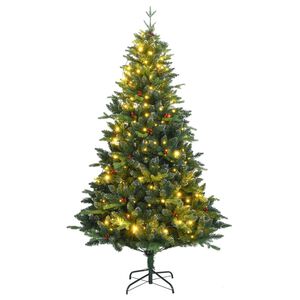 vidaXL Sapin de Noël artificiel articulé 150 LED 150 cm
