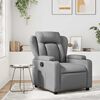 vidaXL Fauteuil de massage inclinable gris similicuir