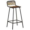 vidaXL Chaises de bar lot de 4 bois de r&eacute;cup&eacute;ration solide