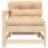 vidaXL Chaise de jardin avec coussins bois de pin massif