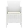 vidaXL Chaise de jardin 2 pcs Blanc 53 x 49 x 85 cm PP