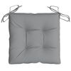 vidaXL Coussins de chaise lot de 2 gris 40x40x7 cm tissu oxford