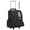 vidaXL Chariot polyvalent pliable pour animaux de compagnie noir
