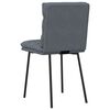 vidaXL Chaises &agrave; manger lot de 2 Gris fonc&eacute; Velours
