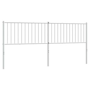 vidaXL Tête de lit métal blanc 193 cm