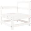 vidaXL Chaise de jardin avec coussins blanc bois de pin massif