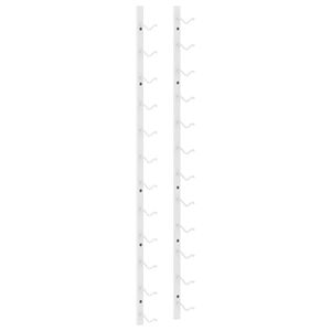 vidaXL Casier &agrave; vin mural pour 12 bouteilles Blanc Fer