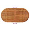 vidaXL Table de jardin 200x100x75 cm Bois d'eucalyptus solide