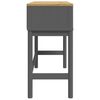vidaXL Table console FLORO gris 89,5x36,5x73 cm bois de pin massif