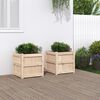 vidaXL Jardini&egrave;res 2 pcs bois de pin massif