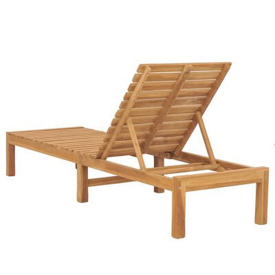 vidaXL Chaises longues lot de 2 Bois de teck solide