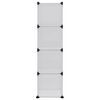 vidaXL Organiseur de rangement en cube avec 12 cubes et portes en PP transparent