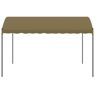 vidaXL Belvédère 4x3x2,6 m Taupe 180 g/m²