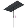vidaXL Parasol de jardin avec m&acirc;t en aluminium 180x110 cm Noir