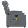 vidaXL Fauteuil inclinable de massage &eacute;lectrique gris similicuir